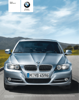 Descargue el catálogo del BMW Serie 3 Sedán