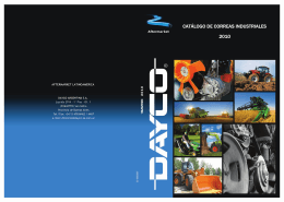 Catálogo de correas industriales 2010