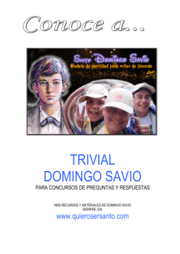 Trivial Domingo Savio.