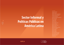 Sector Informal y Políticas Públicas en América Latina