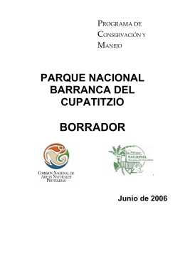 PARQUE NACIONAL BARRANCA DEL CUPATITZIO