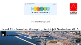 Smart City Barcelona «Energía y Reciclaje» Noviembre 2015