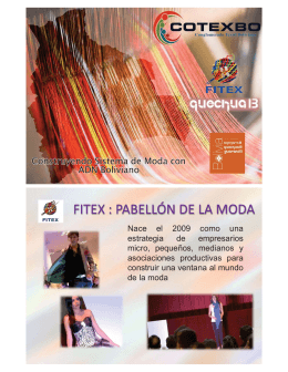 FITEX FASHION SHOW QUECHUA B 2015