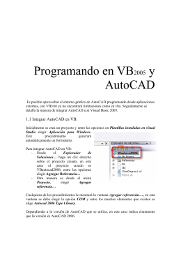 Programando en VB2005 y AutoCAD