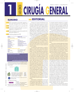 Casos Clínicos de Cirugía General. Volumen 3. Número 1