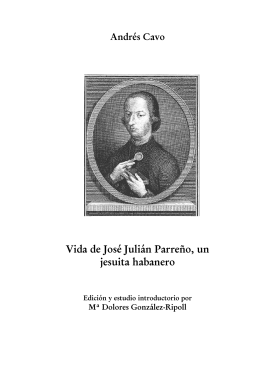 Vida de José Julián Parreño, un jesuita habanero