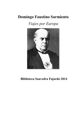 Domingo Faustino Sarmiento Viajes por Europa