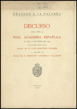 Oración a la palabra - Real Academia Española