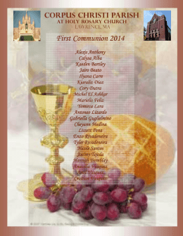 First Communion 2014 First Communion 2014