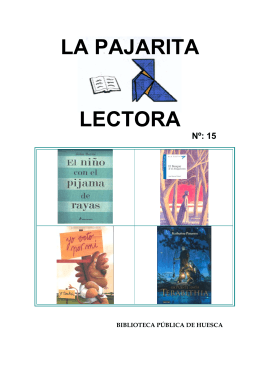 LA PAJARITA LECTORA - Red de Bibliotecas de Aragón