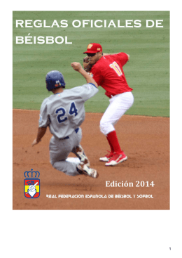 Reglas oficiales Beisbol 2014 - Federación de Béisbol y Sófbol del