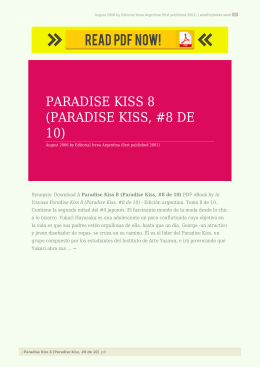 Paradise Kiss 8 Paradise Kiss 8 de 10 PDF E - Wealthy E