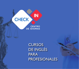 Folleto Cursos.indd - Centro de Idiomas Check-In