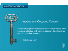 Ingroup and Outgroup Contact: