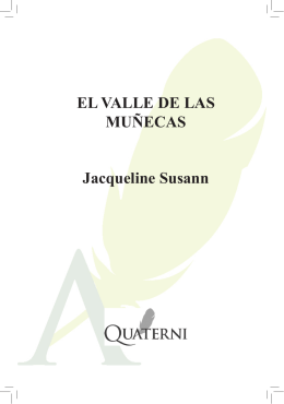 EL VALLE DE LAS MUÑECAS Jacqueline Susann