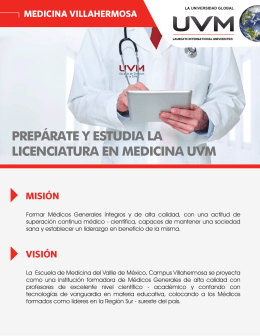 prepárate y estudia la licenciatura en medicina uvm misión