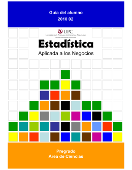 Estadística - Universidad Peruana de Ciencias Aplicadas