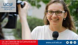Brochure Licenciatura en Ciencias de la Comunicación