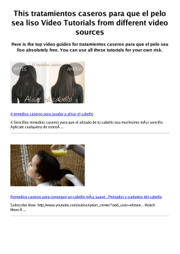 #Z tratamientos caseros para que el pelo sea liso PDF