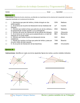 Cuaderno de trabajo Geometría y Trigonometría