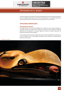 Artesanías en Canadá - Artículo - PDF