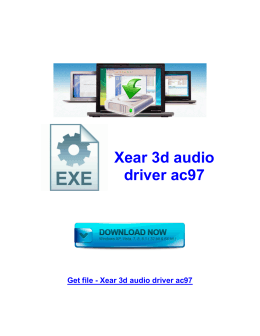 Xear 3d audio driver ac97