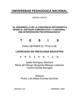 tesis ortografia - Biblioteca Gregorio Torres Quintero Universidad