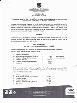 Decreto 326 de 2014