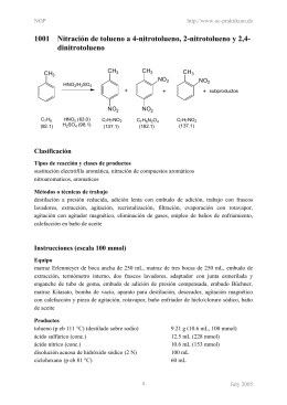 1001 Nitración de tolueno a 4-nitrotolueno, 2