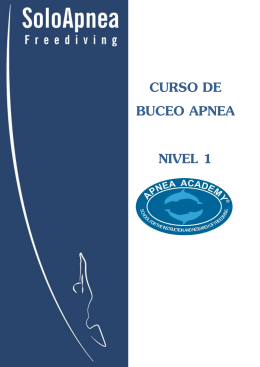 CURSO DE BUCEO APNEA NIVEL 1