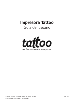 Manual usuario impresora Evolis Tattoo