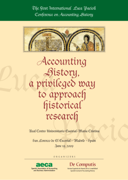 The First International Luca Pacioli Conference