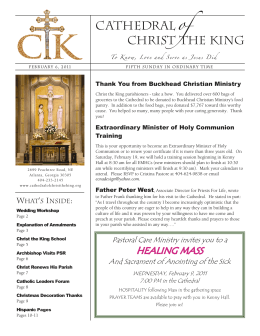 HEALING MASS - Cathedral of Christ the King