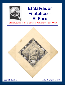 El Salvador Filatelico – El Faro