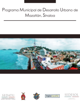 Programa Municipal de Desarrollo Urbano de Mazatlán 1