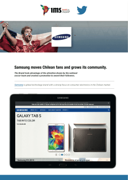 Samsung moves Chilean fans and grows its