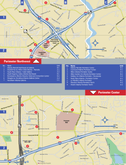 2014 Convention Planner Map Atlanta Perimeter NW