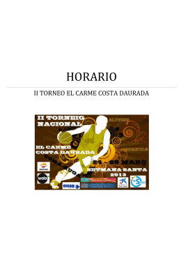 HORARIO - AB La Salle Tarragona