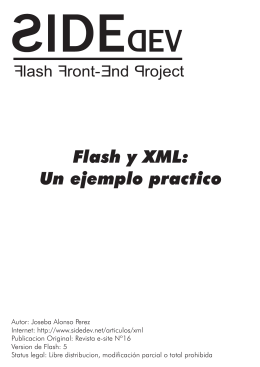 Articulo Flash – XML