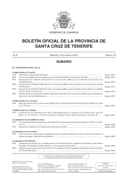 hoy - Boletín Oficial de la Provincia de Santa Cruz de Tenerife