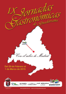 IXJornadasGastronomicas - Oficina de Turismo de Guadarrama