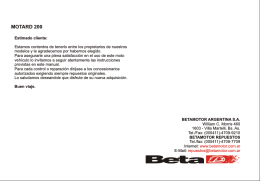 MANUAL MOTARD - Betamotor Argentina