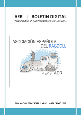 boletin nº 2 aer - Asociacion Española del Ragdoll
