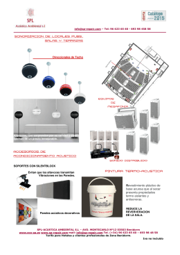 Descargar Catálogo de equipos sonido 2015 - Spl