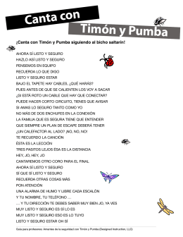 Timón y Pumba Canta con