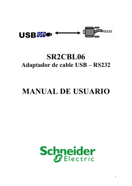 SR2CBL06 Cable de adaptación USB