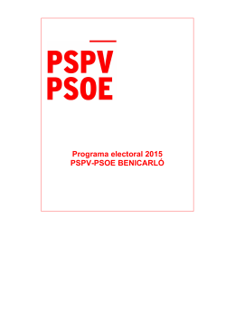 Programa largo2015 - PSPV PSOE BENICARLÓ
