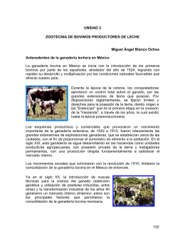 zootecnia de bovinos productores de leche - FMVZ-UNAM