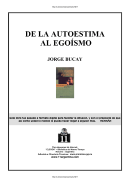 PDF Bucay, Jorge - De la autoestima al egoísmo