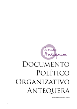 Documento Político Organizativo Antequera